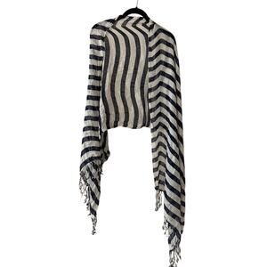 🍷INC internationally navy and white stripes lightweight scarf